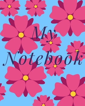 Paperback My Notebook: Floral blank lined journal Book