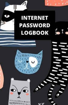 Paperback Internet Password Logbook: (5.5 x 8.5 in, 110 pages): Password Journal, Logbook, Login and Private Information Keeper, Notebook Book