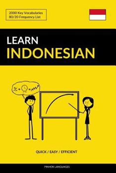 Paperback Learn Indonesian - Quick / Easy / Efficient: 2000 Key Vocabularies Book