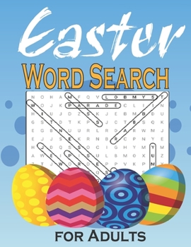 Paperback Easter Word Search for Adults: Fun Easter Brain Teasers and Logic Puzzles (8.5"x11") [Large Print] Book