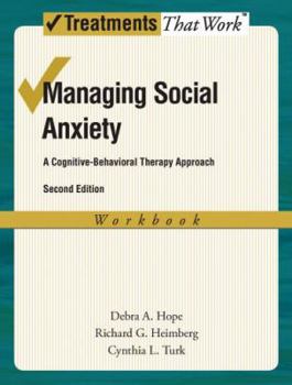 Paperback Managing Social Anxiety, Therapist Guide: A Cognitive-Behavioral Therapy Approach Book