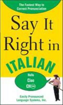 Paperback Say It Right in Italian Book