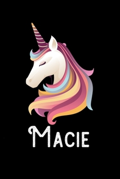 Macie: Personalized Custom Name Unicorn Themed Monthly 2020 Planner (Calendar, To Do List, Monthly Budget, Grocery List, Yearly Financial Goals) Gift for Girls and Women