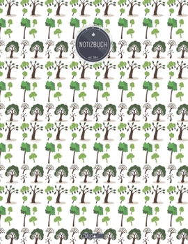 ZMUDACE Notizbuch Liniert: in DIN A4 Softcover ZL171 Regenwald Muster 156 leere linierte Seiten mit pers�nlichem Register + Seitenzahlen Zeichenbuch, Skizzenbuch, Lineatur 4, Malbuch, Notizheft zum Se