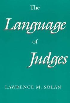Paperback The Language of Judges Book
