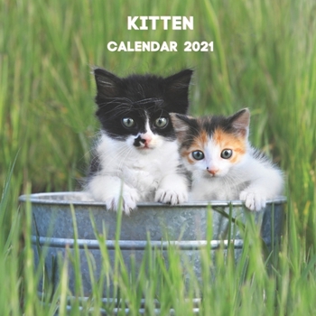 Kitten Calendar 2021: January 2021 - December 2021 Square Photo Book Monthly Planner Calendar Gift For Kitten Lover | Cat Mom or Dad Gift Idea For Men & Women Present