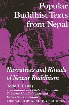 Paperback Popular Buddhist Texts from Nepal: Narratives and Rituals of Newar Buddhism Book