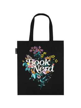 Unknown Binding Book Nerd Floral Tote Bag Book