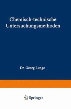 Paperback Chemisch-Technische Untersuchungsmethoden [German] Book