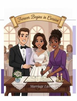 Paperback Forever Begins In Cursive: A Modern Beginners Cursive GUIDE for Newlyweds Book
