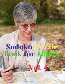 Paperback Sudoku Puzzle Book for Adults Vol.4 Book