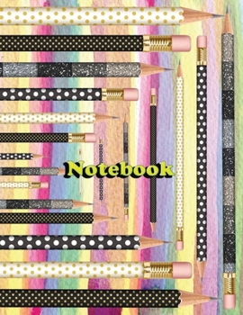 Notebook: Pencils Kingdom 4 Notebook; Lined Notebook Journal, Ruled notebook college - 120 Pages - Large (8.5 x 11 inches)