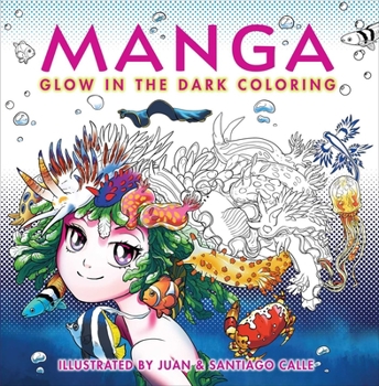 Paperback Manga Glow in the Dark Coloring Book