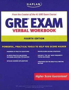 Paperback Kaplan GRE Exam Verbal Workbook Book