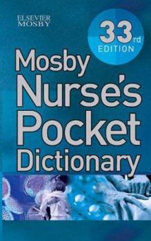 Paperback Mosby Nurse's Pocket Dictionary Book