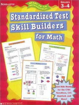 Paperback Standardized Test Skill Builers for Math: Grades 3-4 Book