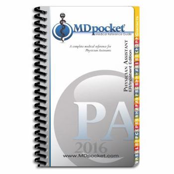 Spiral-bound MDpocket Medical Reference Guide: Physician Assistant ER/ Inpatient Edition 2016 Book