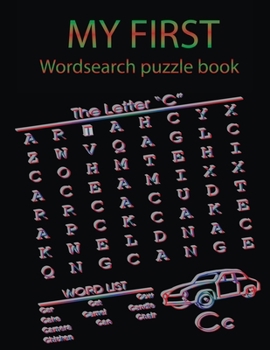 My first word search puzzle book: Word search by letter & color is learning book for kids. A brain bending puzzle for kids to keep their brain sharp & young. Large Print Word Search Puzzle to Improve 