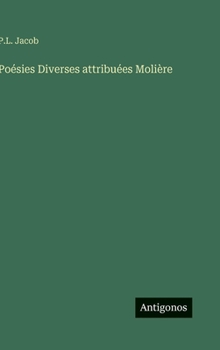 Hardcover Poésies Diverses attribuées Molière [French] Book