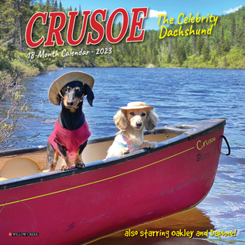 Calendar Crusoe the Celebrity Dachshund 2023 Mini Wall Calendar Book