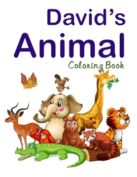 Paperback David's Animal Coloring Book