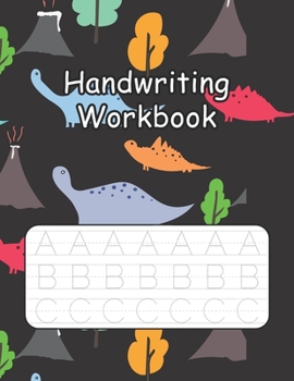 Paperback Handwriting Workbook: Handwriting Practice With Easy Peasy Alphabet Combine Both Tracing & Writing Book