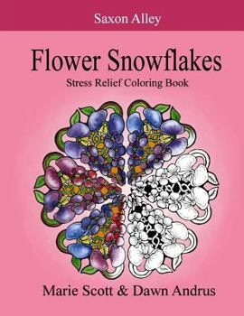 Paperback Flower Snowflakes: Stress Relief Coloring Book