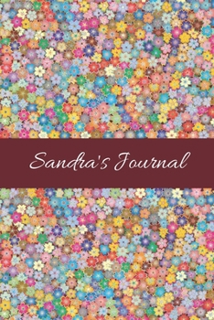 Paperback Sandra: Cute Personalized Name Journal for Women & Girls - Blank Lined Gift Notebook/Diary for School, Work or Home Book