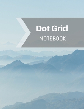 Paperback Dot Grid Notebook: Large (8.5 x 11 inches) - 106 Dotted Pages -- Black Dotted Notebook/Journal Book