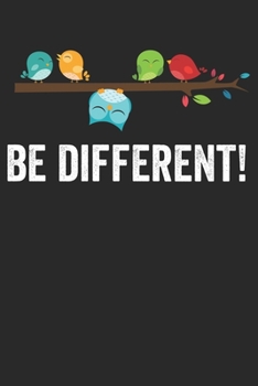 Paperback Be different!: Notizbuch/Tagebuch/Organizer/120 Karierte Seiten/ 6x9 Zoll [German] Book