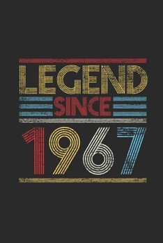 Legend Since 1967: Graph Paper Notebook (6" x 9" - 120 pages) ~ Birthday Themed Notebook for Daily Journal, Diary, and Gift
