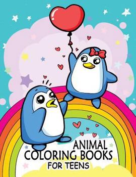 Paperback Animal Coloring Book for Teens: Stress-relief Adults Coloring Book