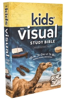 Hardcover Niv, Kids' Visual Study Bible, Hardcover, Blue, Full Color Interior: Explore the Story of the Bible---People, Places, and History Book