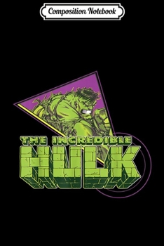 Composition Notebook: Marvel The Incredible Hulk Retro Abstract Portrait Logo  Journal/Notebook Blank Lined Ruled 6x9 100 Pages
