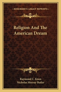 Paperback Religion And The American Dream Book