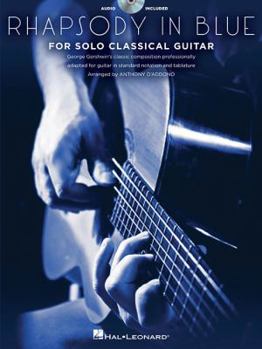 Paperback Rhapsody in Blue for Solo Classical Guitar Book