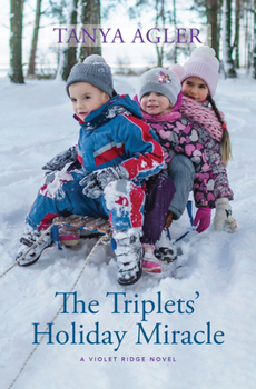 Hardcover The Triplets' Holiday Miracle [Large Print] Book