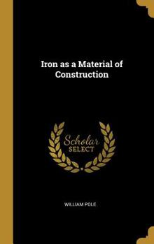 Hardcover Iron as a Material of Construction Book