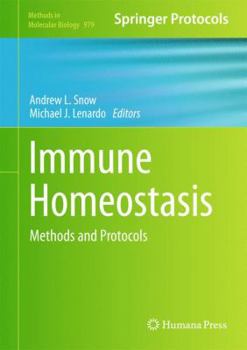 Hardcover Immune Homeostasis: Methods and Protocols Book