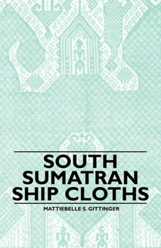 Paperback South Sumatran Ship Cloths Book