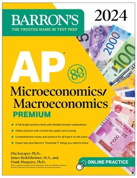 Paperback AP Microeconomics/Macroeconomics Premium, 2024: 4 Practice Tests + Comprehensive Review + Online Practice Book