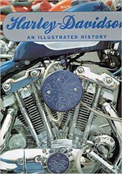 Hardcover Harley Davidson an Illustrated History Book