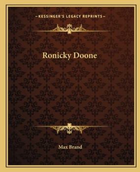 Paperback Ronicky Doone Book