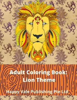 Paperback Adult Coloring Book: Lion Theme Book