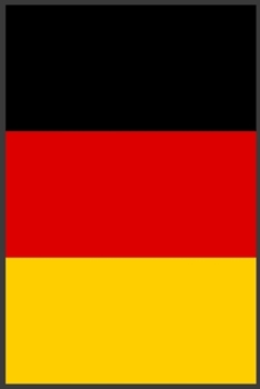 Paperback German Flag Notebook: Notizbuch mit deutscher Flagge: 6:9: 100 pages: Notebook [French] Book
