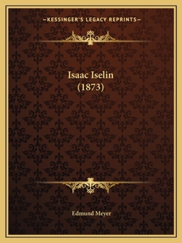 Paperback Isaac Iselin (1873) [German] Book