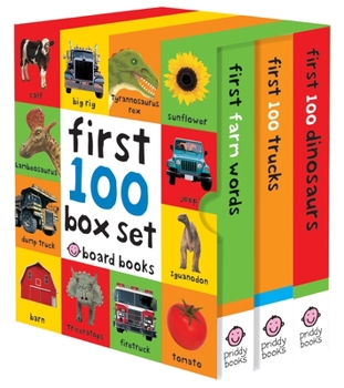 Misc. First 100 Board Book Box Set (3 Books): Dinosaurs, Trucks, Words Book