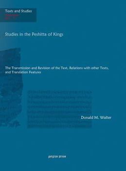 Hardcover Studies in the Peshitta of Kings Book