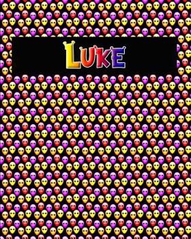 Paperback 120 Page Handwriting Practice Book with Colorful Alien Cover Luke: Primary Grades Handwriting Book