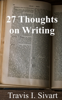 Paperback 27 Thoughts on Writing Book